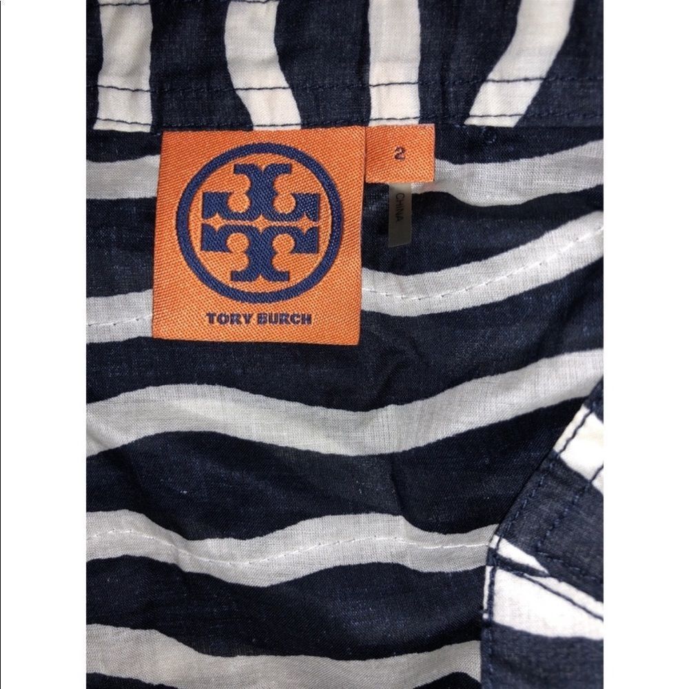 Tory Burch Sequence Tunic Navy White - image 2